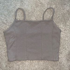 Mauve- grey Garage crop top.